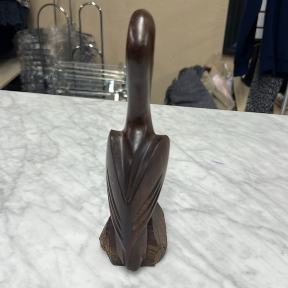 Vintage Wooden Pelican Statue - Picture 4 of 6
